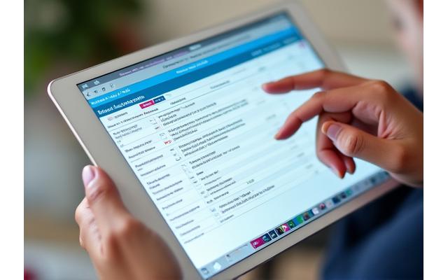 A student's personalized learning plan displayed on a tablet, showing custom curriculum.