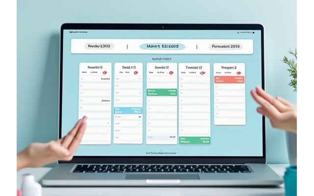 A calendar showing flexible scheduling options for online lessons.